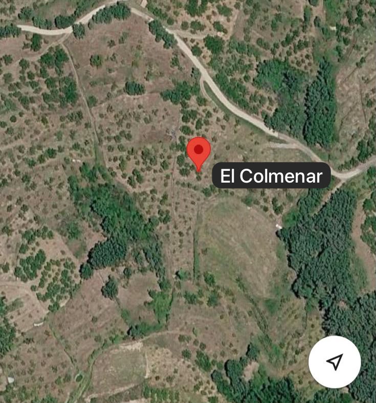 Vista satélite real de El Colmenar